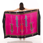 Animal Print One-Piece Sarong Sulu | Rayon-Cotton Blend