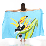 Animal Print One-Piece Sarong Sulu | Rayon-Cotton Blend