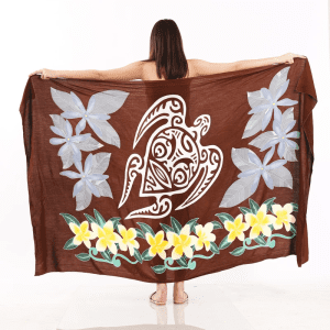 Animal Print One-Piece Sarong Sulu | Rayon-Cotton Blend