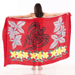 Animal Print One-Piece Sarong Sulu | Rayon-Cotton Blend