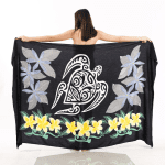 Animal Print One-Piece Sarong Sulu | Rayon-Cotton Blend