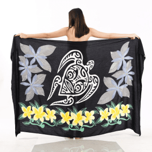 Animal Print One-Piece Sarong Sulu | Rayon-Cotton Blend