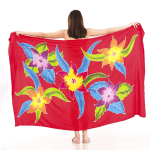 Floral One-Piece Sarong Sulu | Rayon-Cotton Blend