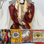 Vibrant Printed Sarong PNG Longi Square Scarf – Top Pick for Papua New Guinea, Tonga, Solomon Islands & Fiji